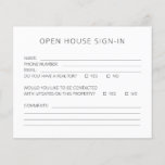 Open House Sign-In Sheet<br><div class="desc">Keep track of all the guests that walk through your open house with this open house sign-in sheet. This fillable form can be used to gather contact information such as name, phone number, and email from people interested in the property you are showing. The form also asks the following questions...</div>