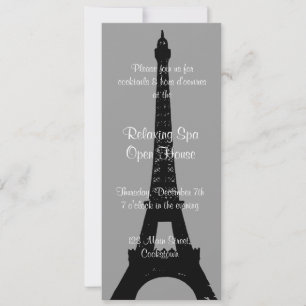 Open House Smokey Grey Evening in Paris Invitation