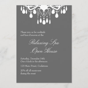 Open House Smokey Grey Grand Ballroom Invitation