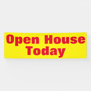 Open House Today Banner