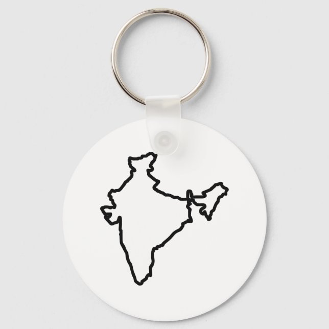 OPEN INDIA OUTLINE KEY RING (Front)
