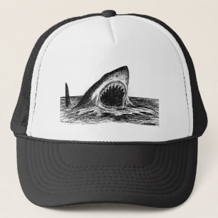 OPEN JAWS Crosshatch Art Trucker Hat