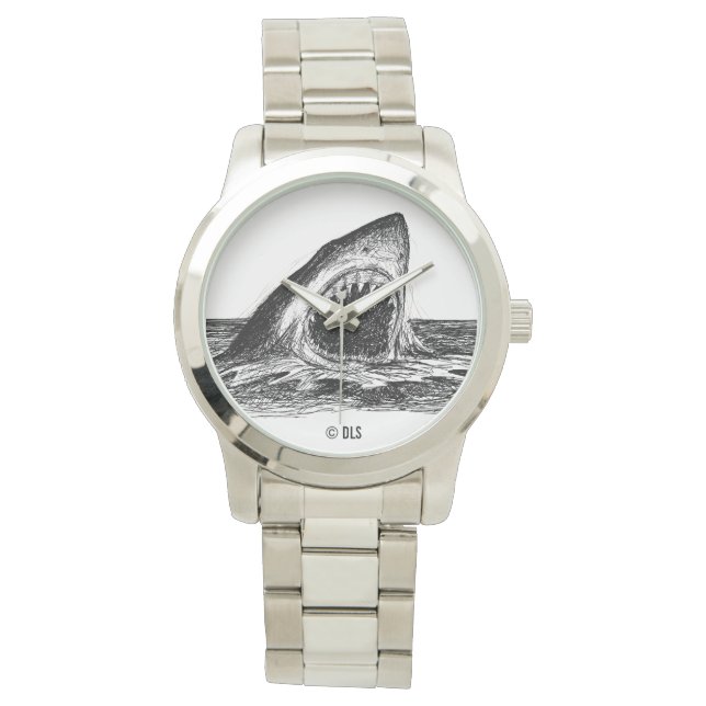 OPEN JAWS Great White Shark eWatch Watch (Front)