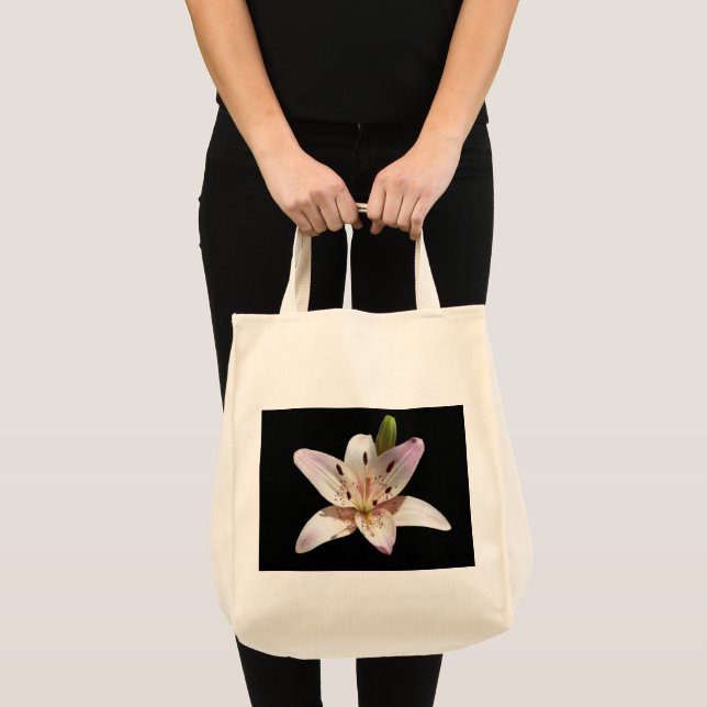 Open Lily Grocery Tote Bag (Front (Product))