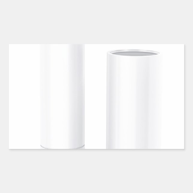 Open lip balm stick rectangular sticker (Front)