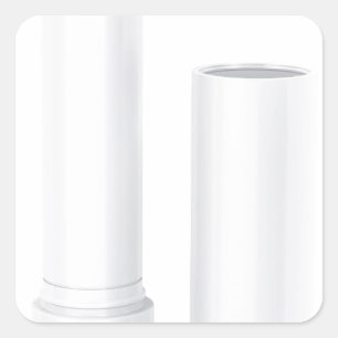 Open lip balm stick square sticker