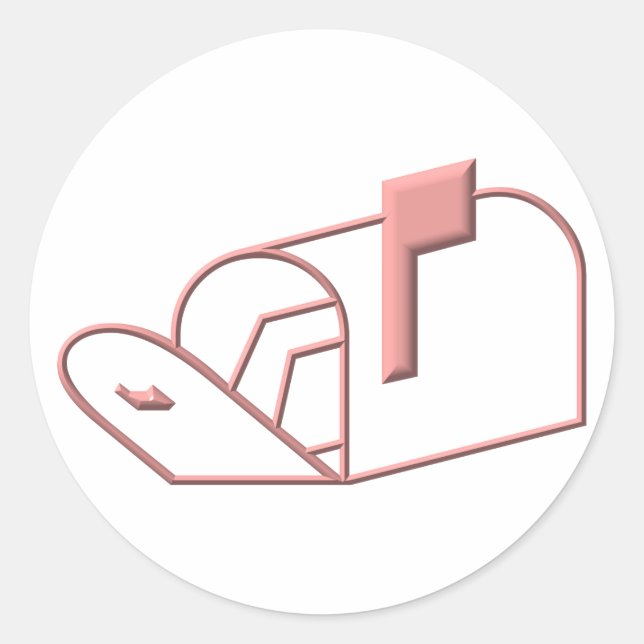 Open Mailbox Classic Round Sticker (Front)