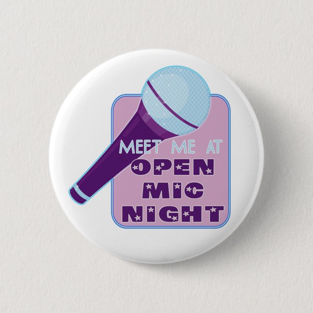 Open Mic Night Button (Front)
