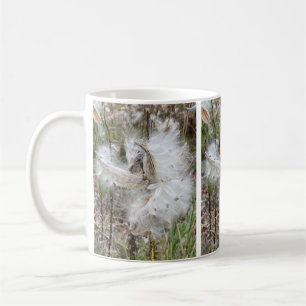 Open Milkweed Pods Seeds with Silk Coffee Mug
