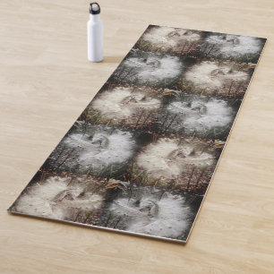 Open Milkweed Pods   Seeds with Silk   Filters Yoga Mat