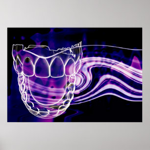 Open Mouth Fresh Breath Dentist Poster