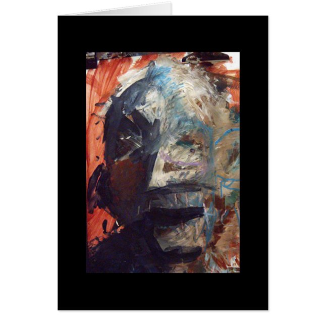 open mouth mask (card) (Front)