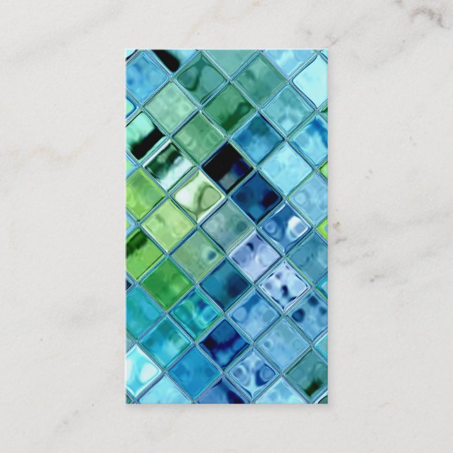 Open Ocean customisable template business cards (Front)