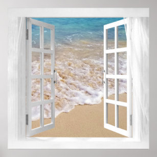 Open Ocean Window  Poster