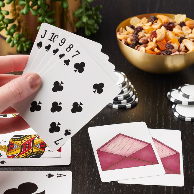 Open Pink Envelope Playing Cards (Creator Uploaded)