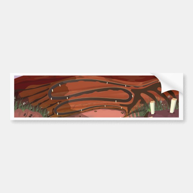 Open Pit Mine Bumper Sticker (Front)