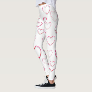 Open Red Hearts Leggings