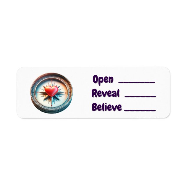 Open, Reveal, Believe (Front)