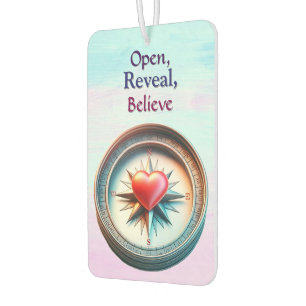 Open, Reveal, Believe Car Air Freshener