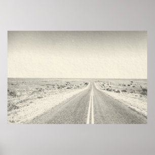 Open Road Desert Photograph Art Artist Print