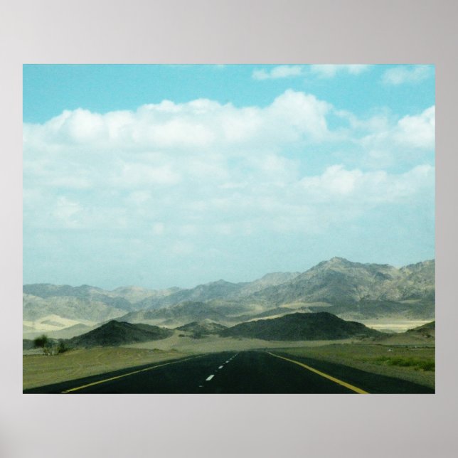 Open Road Landscape Poster (Front)