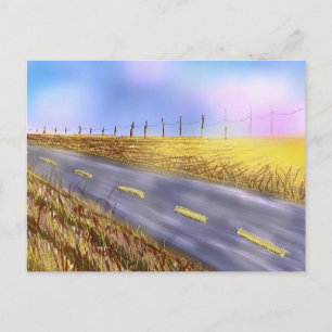 "Open Road" Postcard