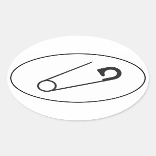 Open Safety Pin Stickers   Car stickers   PSN
