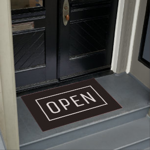 OPEN SIGN DOORMAT