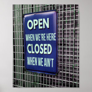 Open Sign Funny, Closed Sign Funny