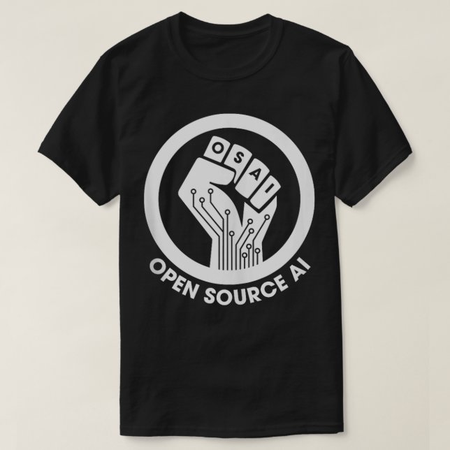 Open Source AI Artificial Intelligence For All  T-Shirt (Design Front)