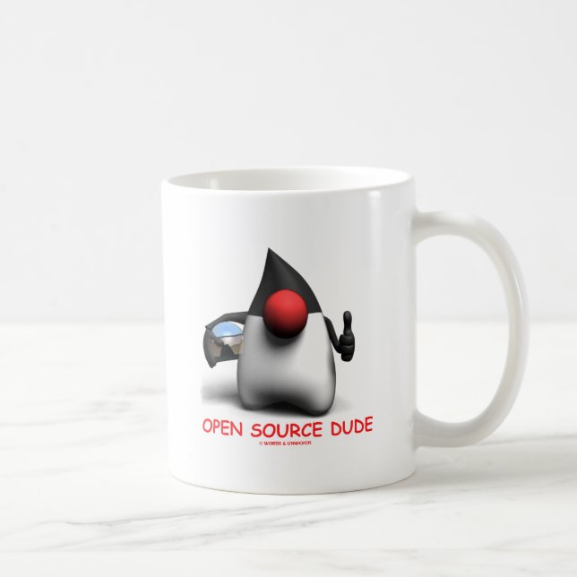 Open Source Dude (Software Developer Duke) Coffee Mug (Right)
