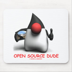 Open Source Dude (Software Developer Duke) Mouse Mat