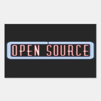 Open Source Neon Sign Sticker