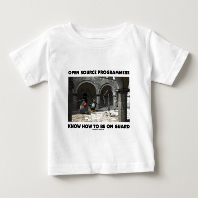 Open Source Programmers Know How To Be On Guard Baby T-Shirt (Front)