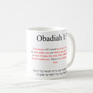 Open Source Translation Obadiah 1:7 Mug
