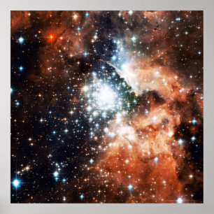 Open Star Cluster NGC 3603 in the Carina Nebula Poster
