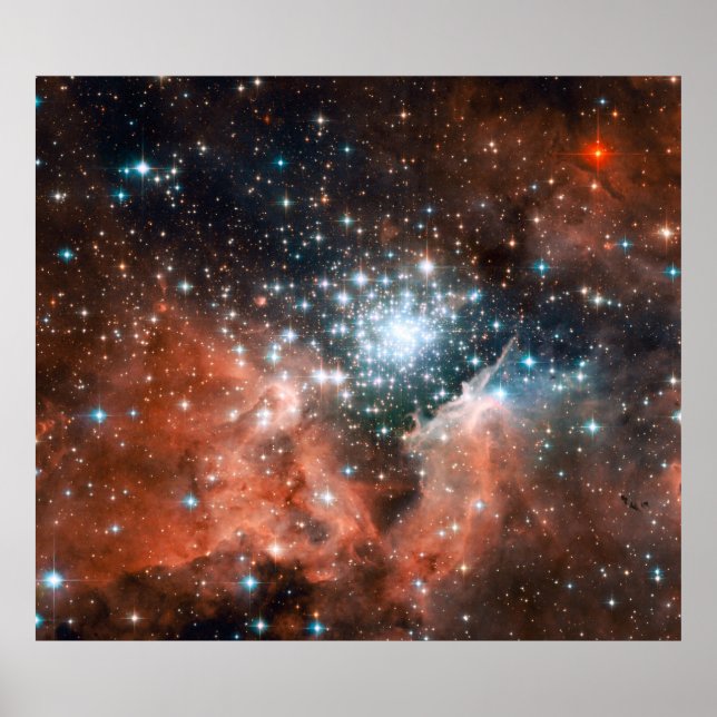 Open Star Cluster NGC 3603 Poster (Front)