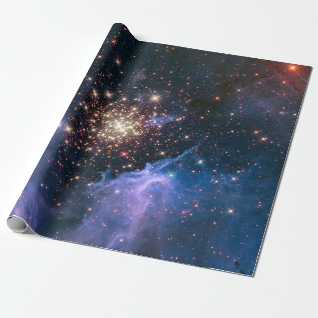 Open Star Cluster NGC 3603 Wrapping Paper (Unrolled)