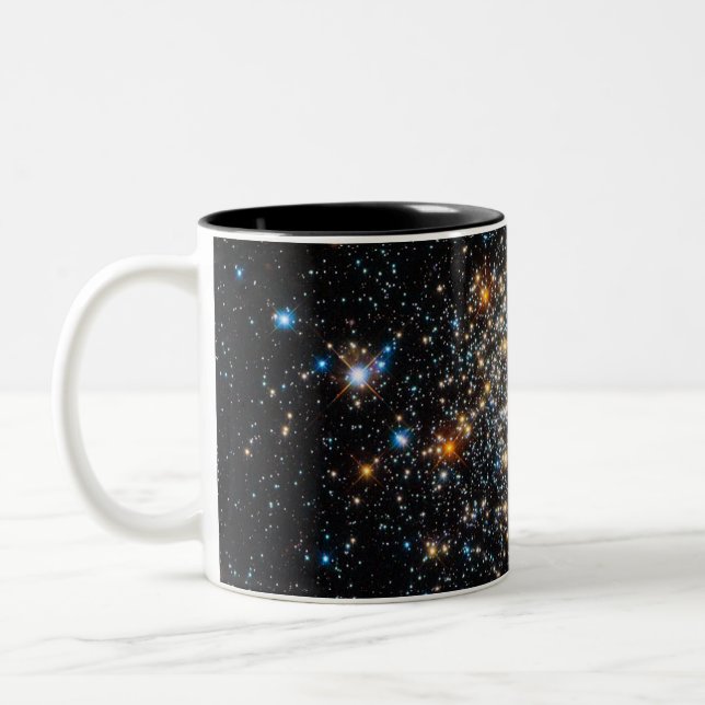 Open Star Cluster NGC 411 Two-Tone Coffee Mug (Left)