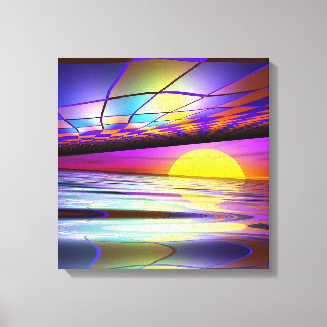 Open Sun Alien World Canvas Print (Front)