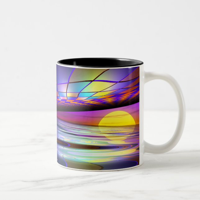 Open Sun Alien World Two-Tone Coffee Mug (Right)