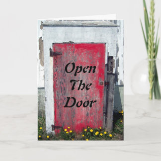 Open The Door To My Heart Card