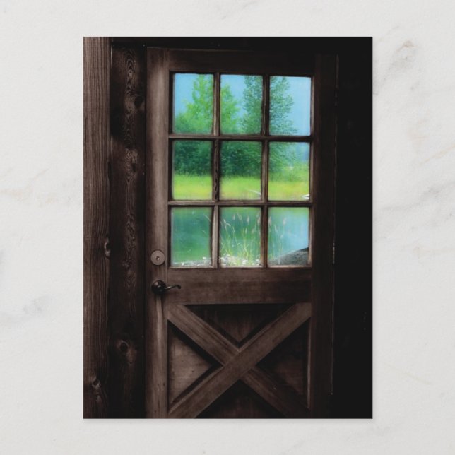Open the Door to the Outside Postcard (Front)