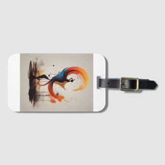 open to heart luggage tag