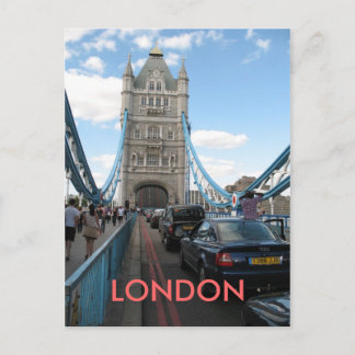 Open Tower Bridge London UK postcard
