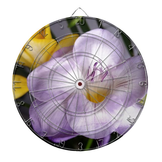 open violet freesia dartboard (Front)