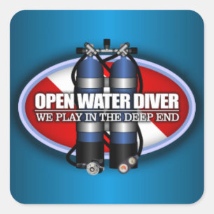 Open Water Diver (ST2) Square Sticker