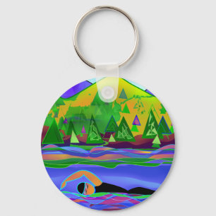 Open Water Solo Key Ring