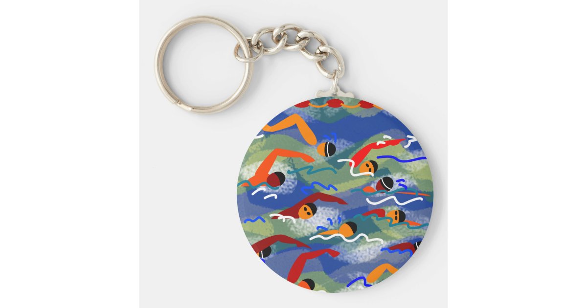 OPEN WATER Swim Key Ring Zazzle