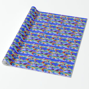Open Water Swim Wrapping Paper